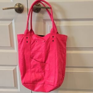Bright Pink Vans Tote Bag - Stylish Everyday Shoulder Bag